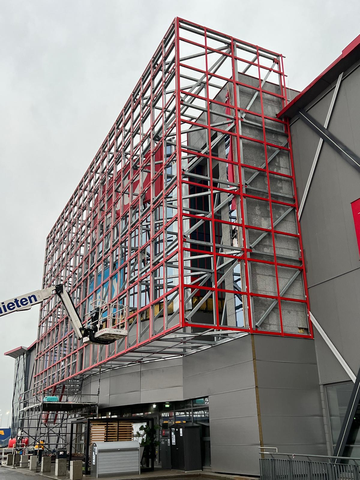 Industrial facade installation reference photo 7